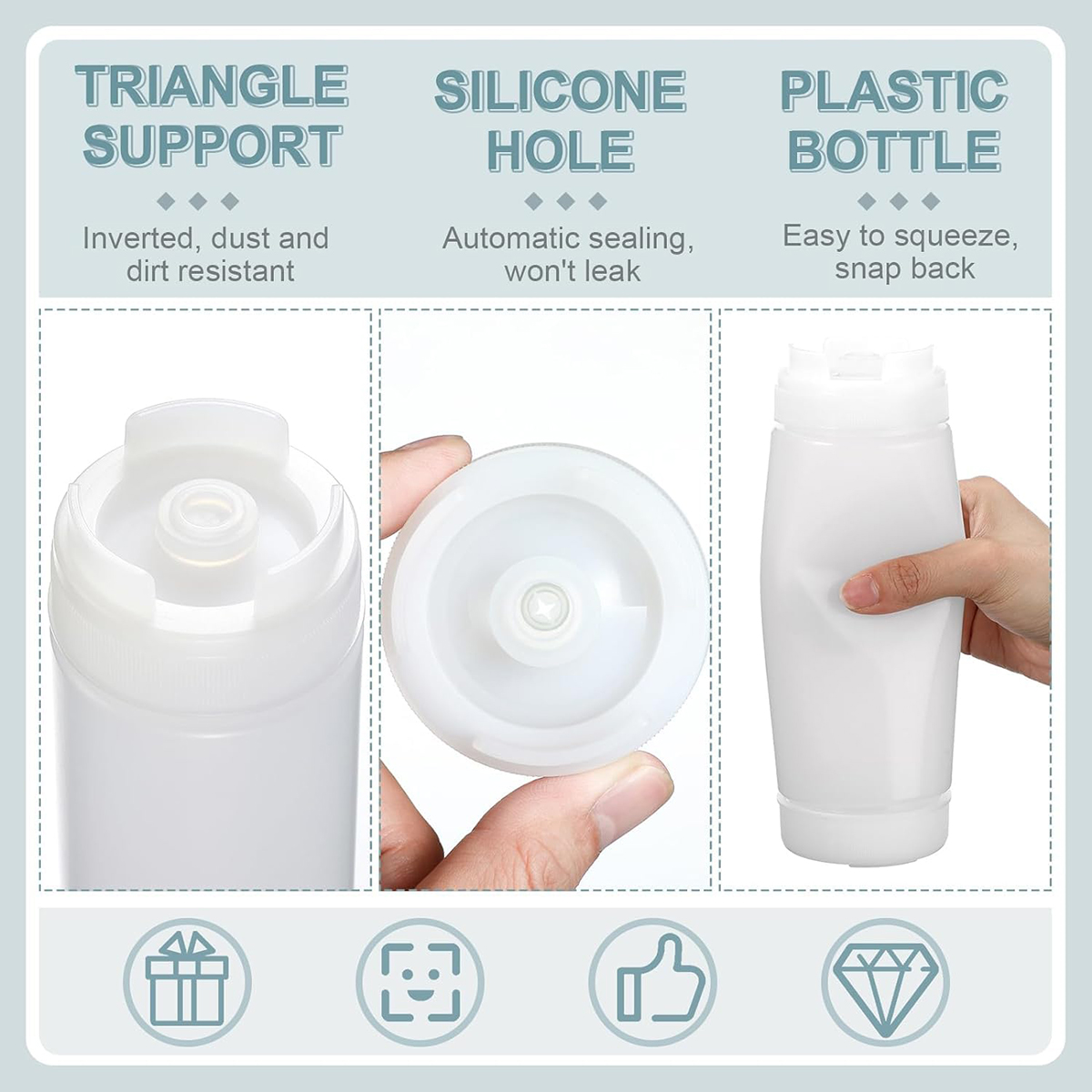 Big Capacity Plastic Sauce Bot - đánh giá và giá Sauce Squeeze Bottle