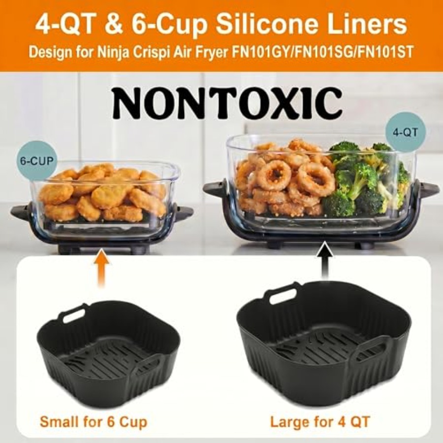 Air Fryer Accessories for Ninj - đánh giá và giá Glass Container Set